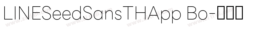 LINESeedSansTHApp Bo字体转换